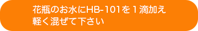 切花・生花の延命にもHB-101